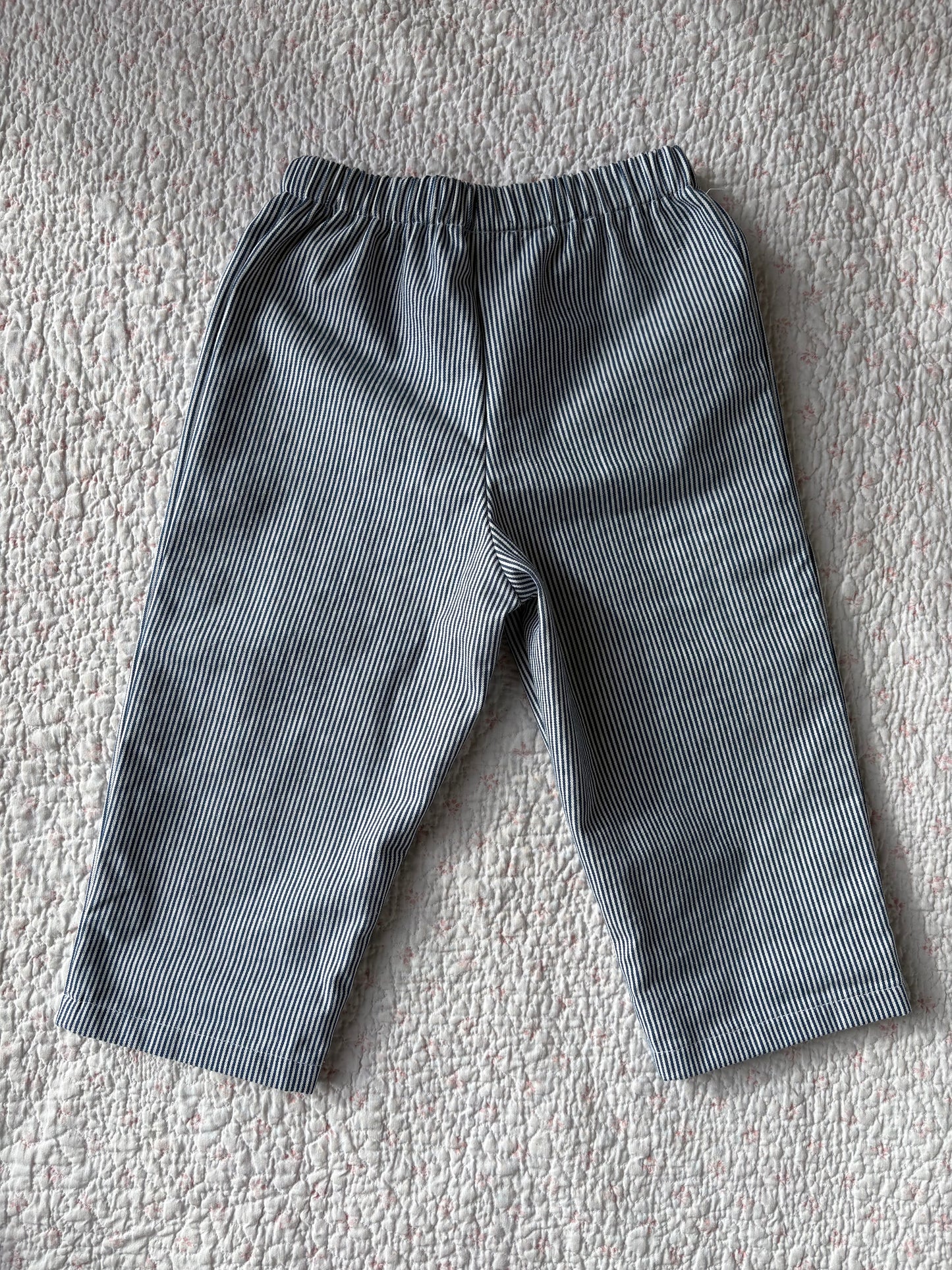 Denim Pinstripe With Western Pockets - Size 2