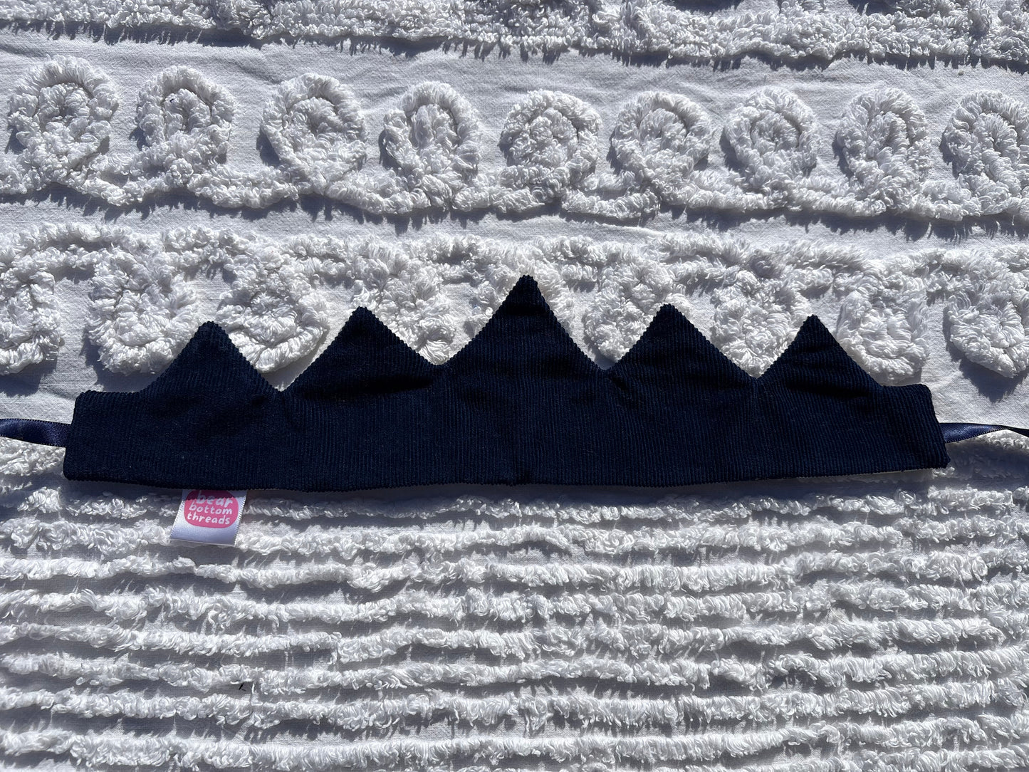 Patchwork Play Crown - Blue Bee