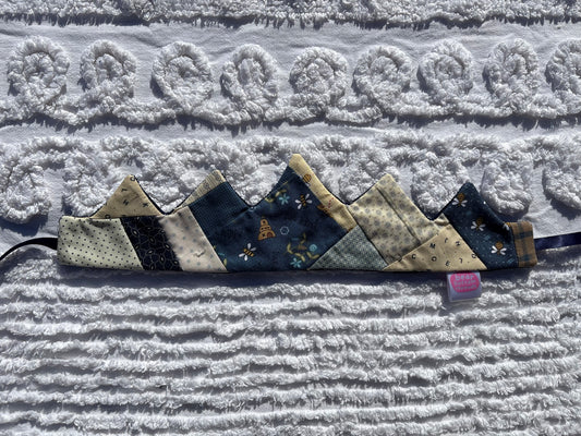 Patchwork Play Crown - Blue Bee