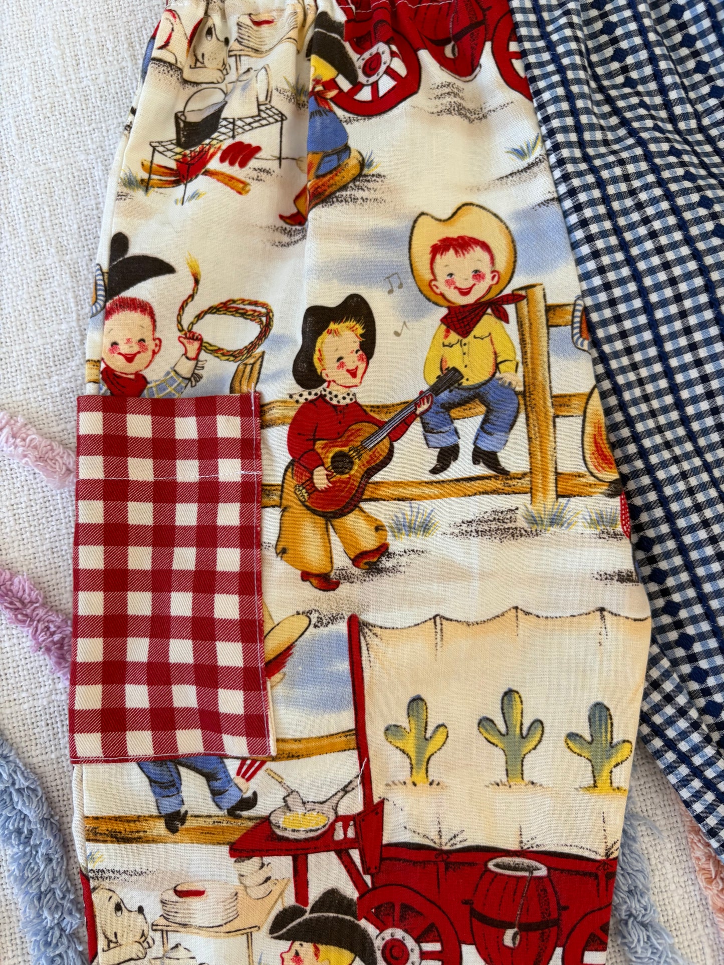 Western Play Pants with Side Pockets - Size 1