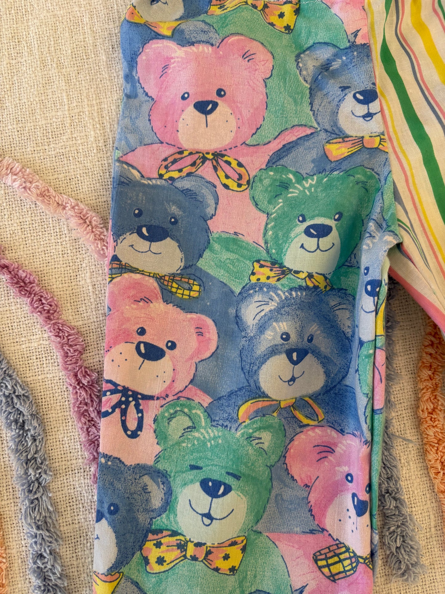 Teddy Bear Picnic and Striped Pants - Size 0
