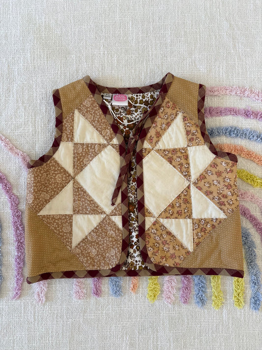 Patchwork Vest - Size 0