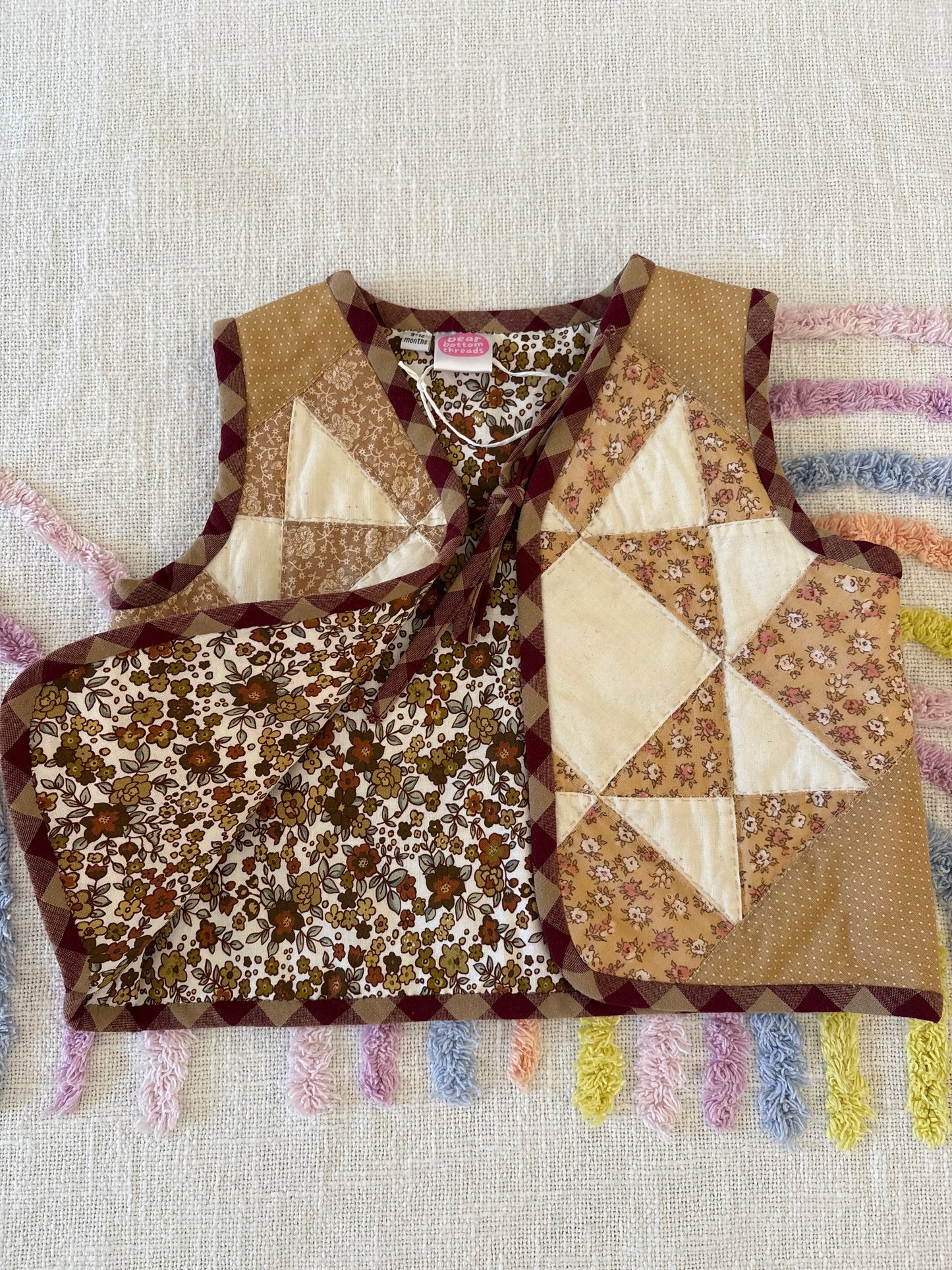 Patchwork Vest - Size 0