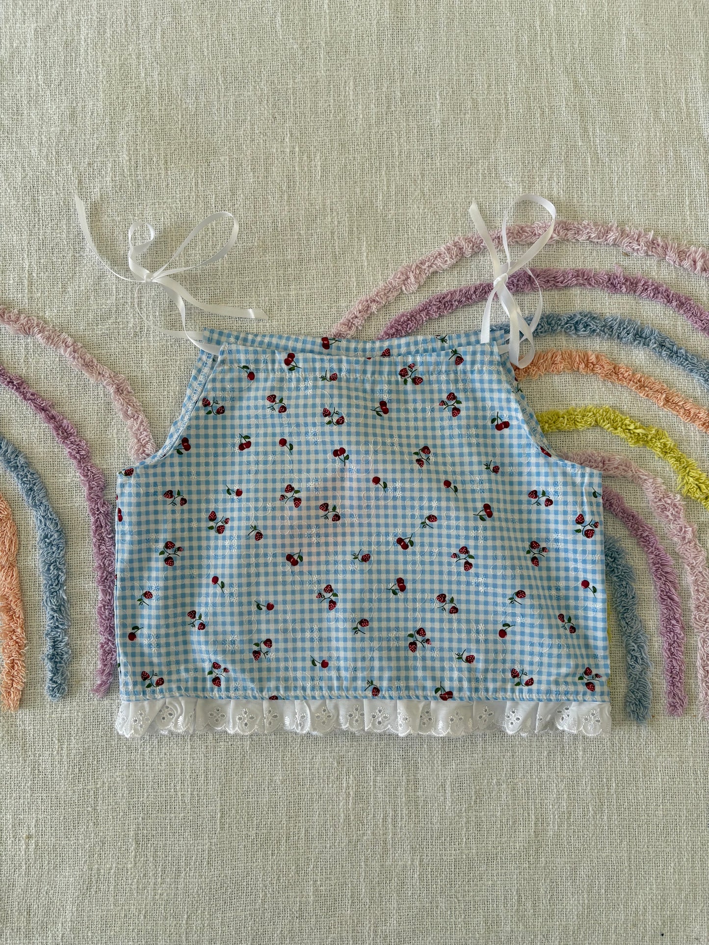 Blue Gingham Picnic Top - Size 4