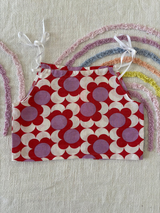 Red and Purple Picnic Top - Size 4