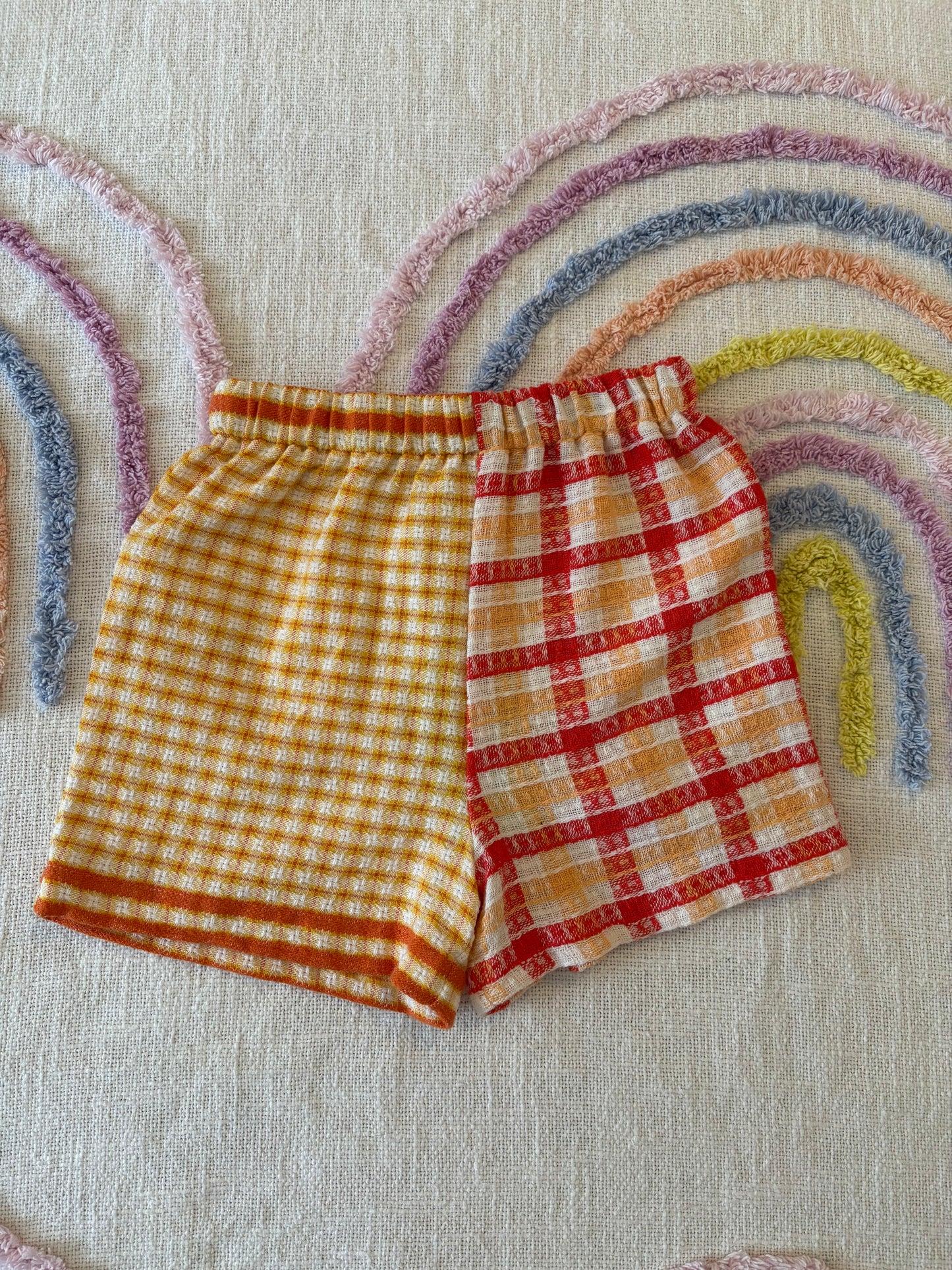 Retro Teatowel Shorts - Size 2