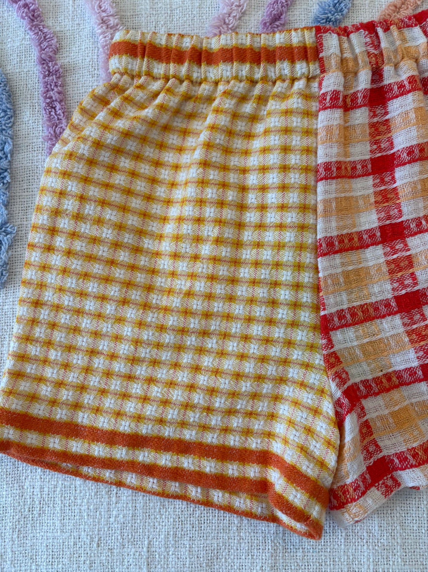 Retro Teatowel Shorts - Size 2