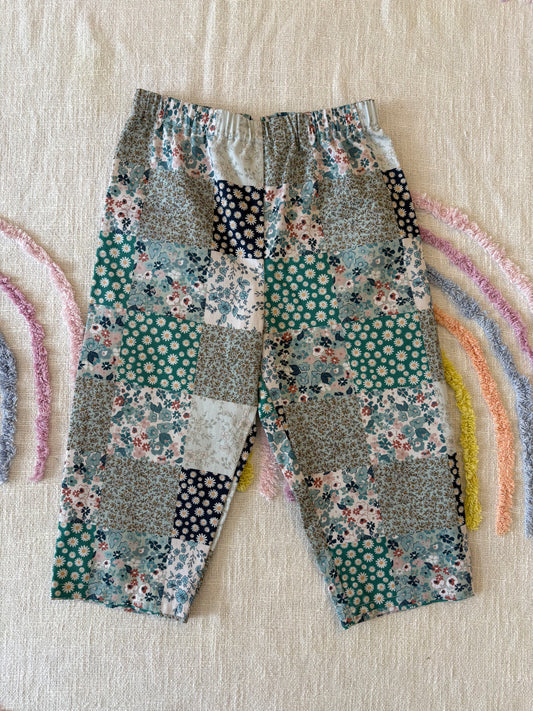 Patchwork Print Pants - size 3