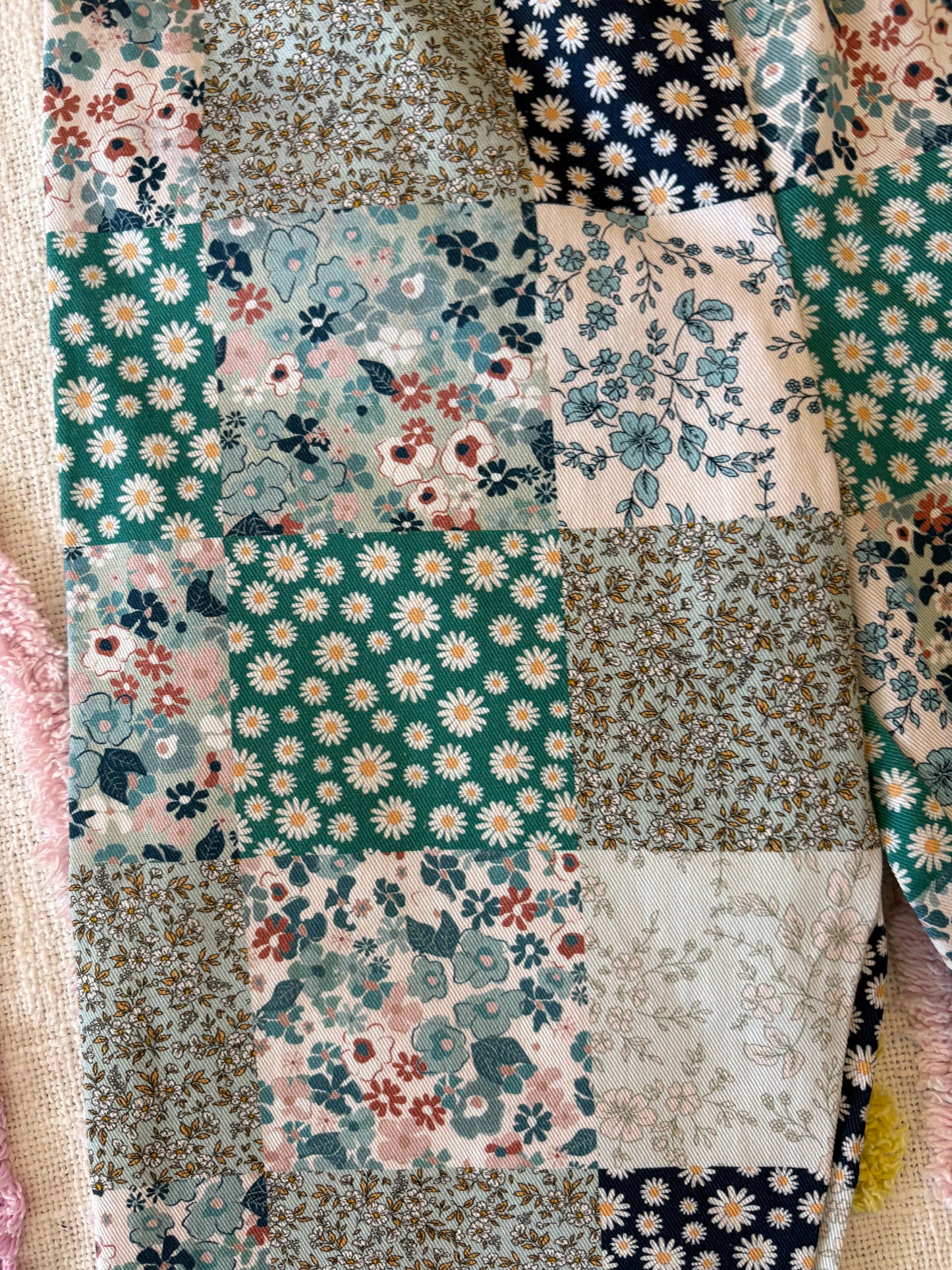 Patchwork Print Pants - size 3