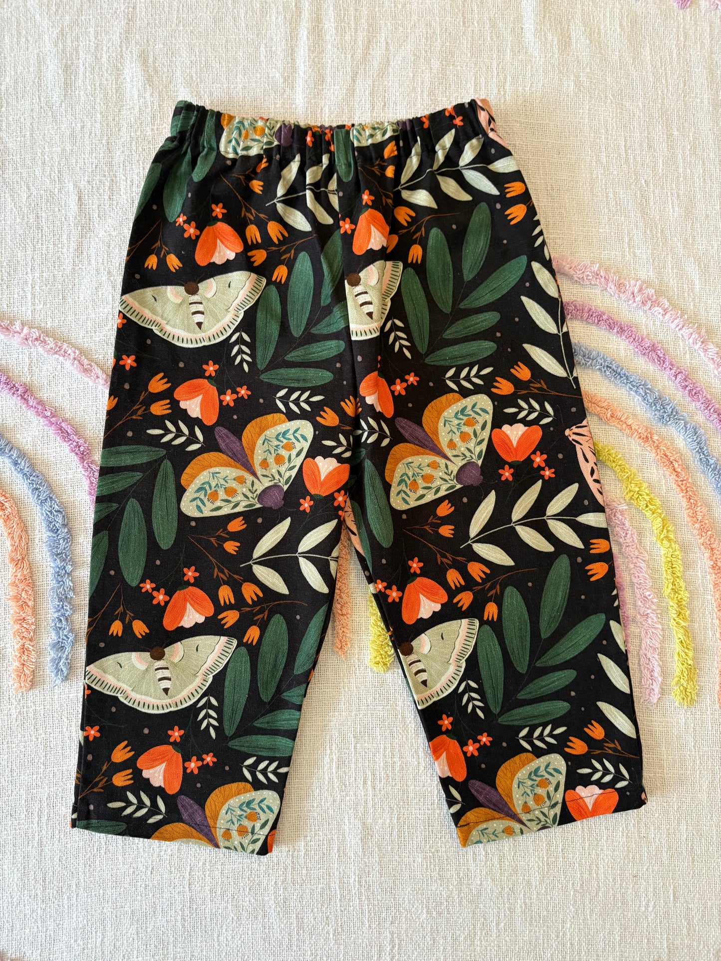 Floral Moth Pants - Size 4